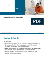 Course Lab Guide: Module 5 Activity For Cisco SCBS