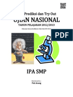 Soal Prediksi UN IPA SMP 2013