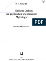 Roscher, WH - Ausfuhrliches Lexicon Der Griechischen Und Romischen Mythologie IV-V (Q-T)