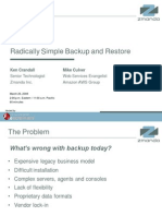 Radically Simple Backup and Restore: Ken Crandall Mike Culver