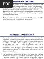 Maintenance Optimisation