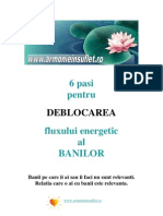 6 Pasi Pentru DEBLOCAREA Fluxului Energetic Al Banilor