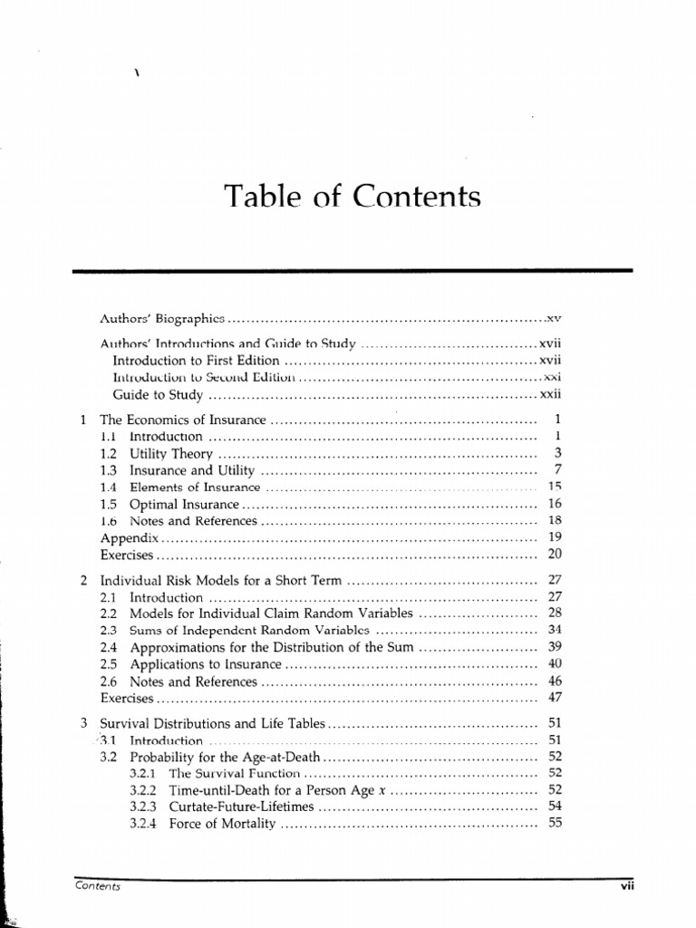 Actuarial Mathematics (Bowers) | PDF