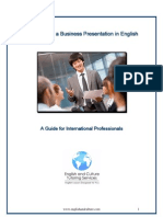 How To Give A Business Presentation in English Guide