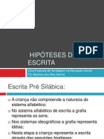 Hipóteses de Escrita