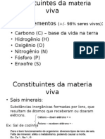 1.constituíntes Da Matéria Viva