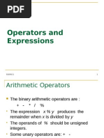 5 Operators Expressions