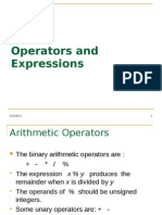 5 Operators Expressions