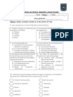 Diagnóstico 5° año Sociales