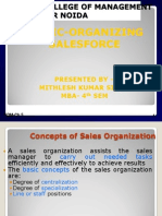 Topic-Organizing Salesforce: Presented by - Mithlesh Kumar Singh MBA-4 SEM