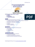 Gat Sample Paper