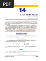 Basic Math Skills: Unit III: Statistical Fundamentals