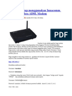 Streamyx Setup Menggunakan Innacomm W3100 Wireless ADSL Modem
