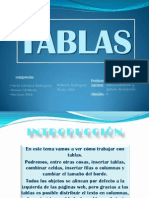 Disertación Tablas