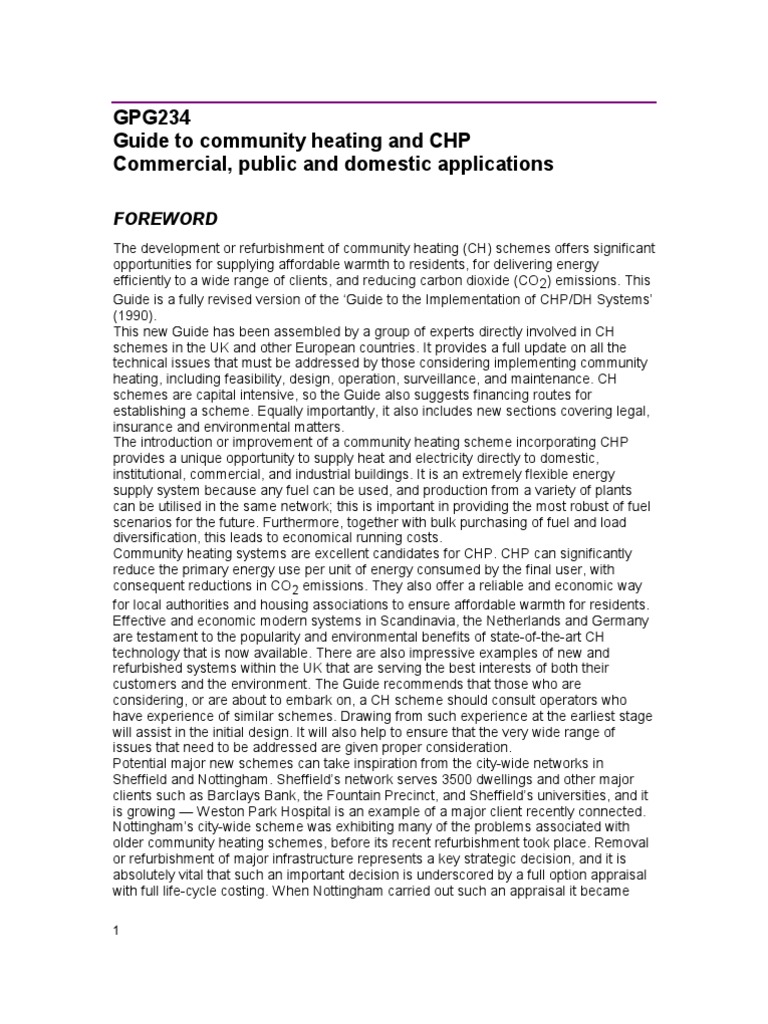 Community Heating Implementation Guide | PDF | Net Present Value ...