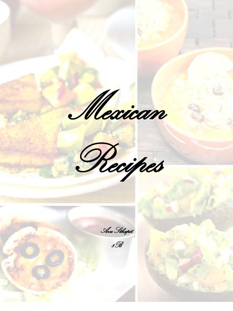 Mexican Recipes | PDF | Tofu | Cooking