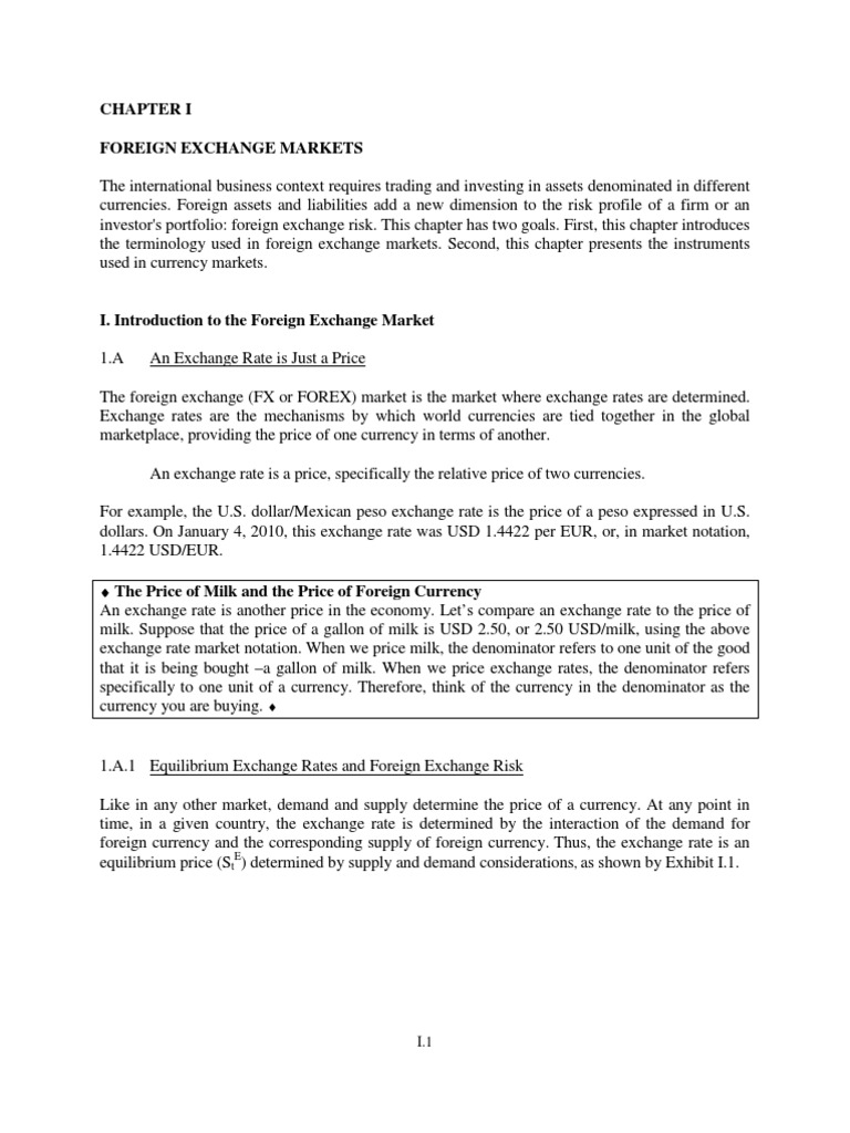 Understanding Foreign Exchange Markets | PDF
