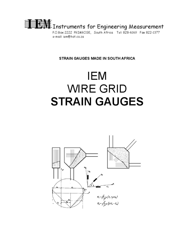 Strain Gauges PDF Electrical Resistance And Conductance Insulator