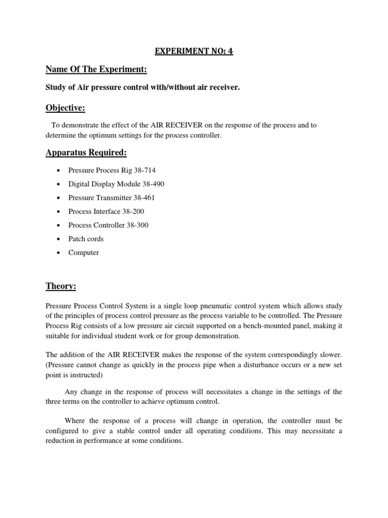 Process Control Lab Manual PDF Radiator Heat