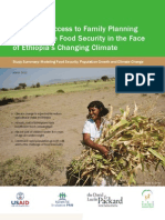 Improving Access To Family Planning Can Promote Food Security in The Face of Ethiopia's Changing Climate