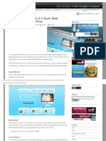 Clean Web 2.0 Style Web Design From Photoshop