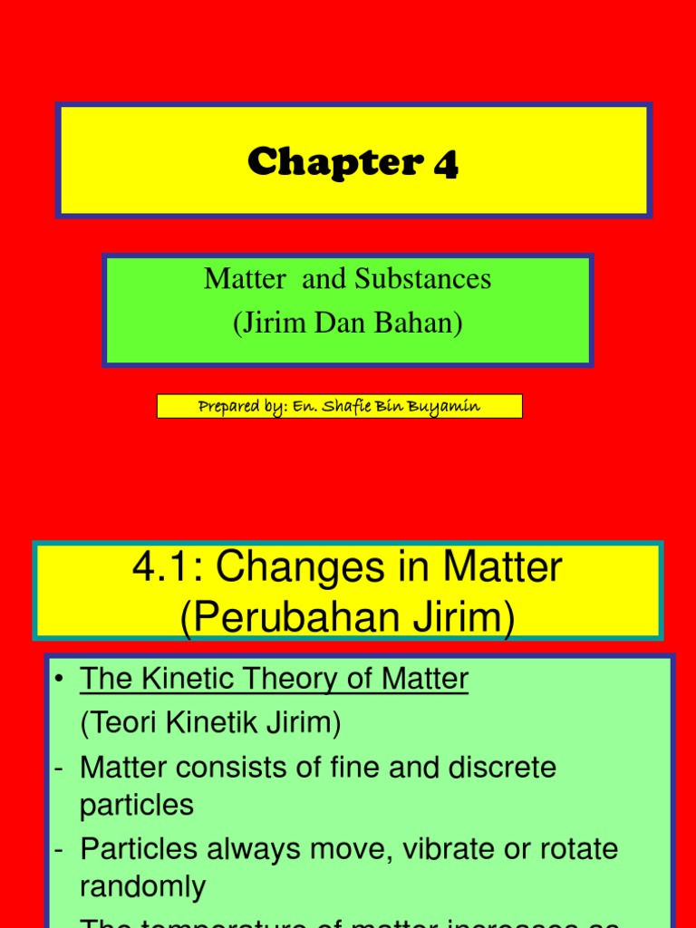 Chapter 4 Science Form 4 | PDF | Atoms | Chemical Elements