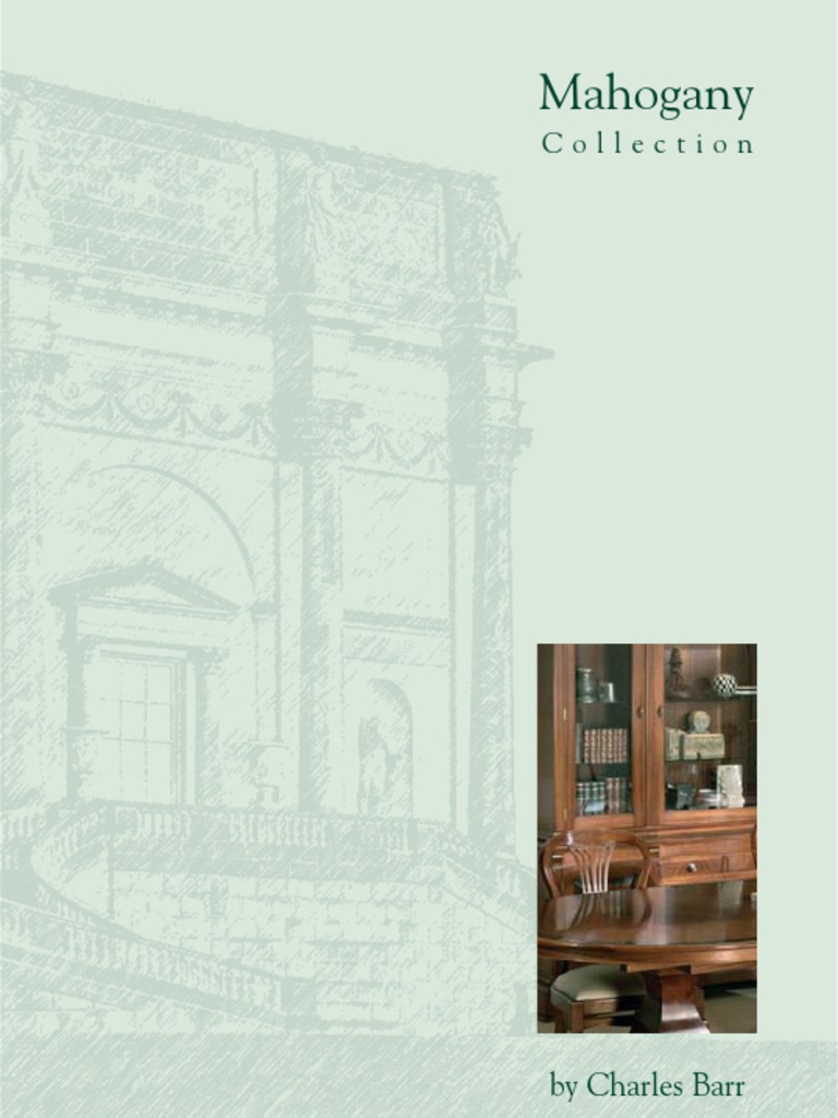 Charles Barr Mahogany Furniture Collection | PDF | Cabinetry