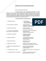 CARACTERÍSTICAS CLAVE DE LAS ESCUELAS EFECTIVAS