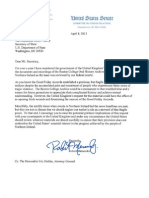 SFRC Menendez Letter  to SOS Kerry