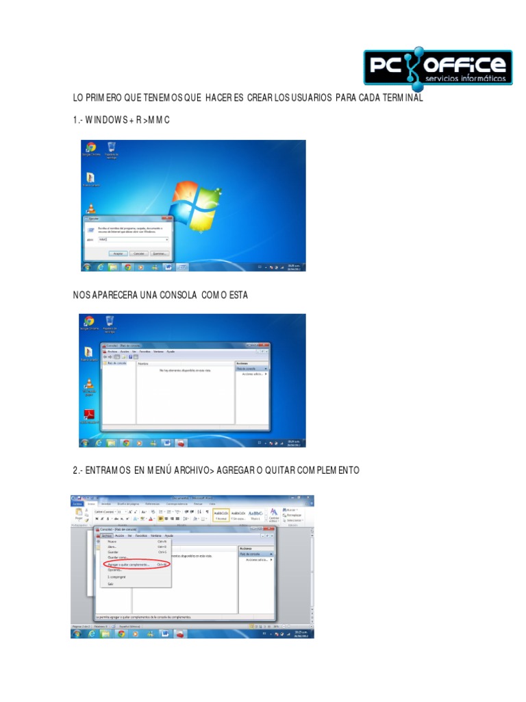 Configuración de Usuarios y VSpace X550 | PDF
