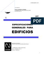 53958055 Covenin 1750 87 Especificaciones Generales Para Edificios