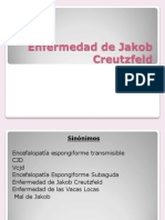 Enfermedad de Jakob Creutzfeld Presentacion Power Point