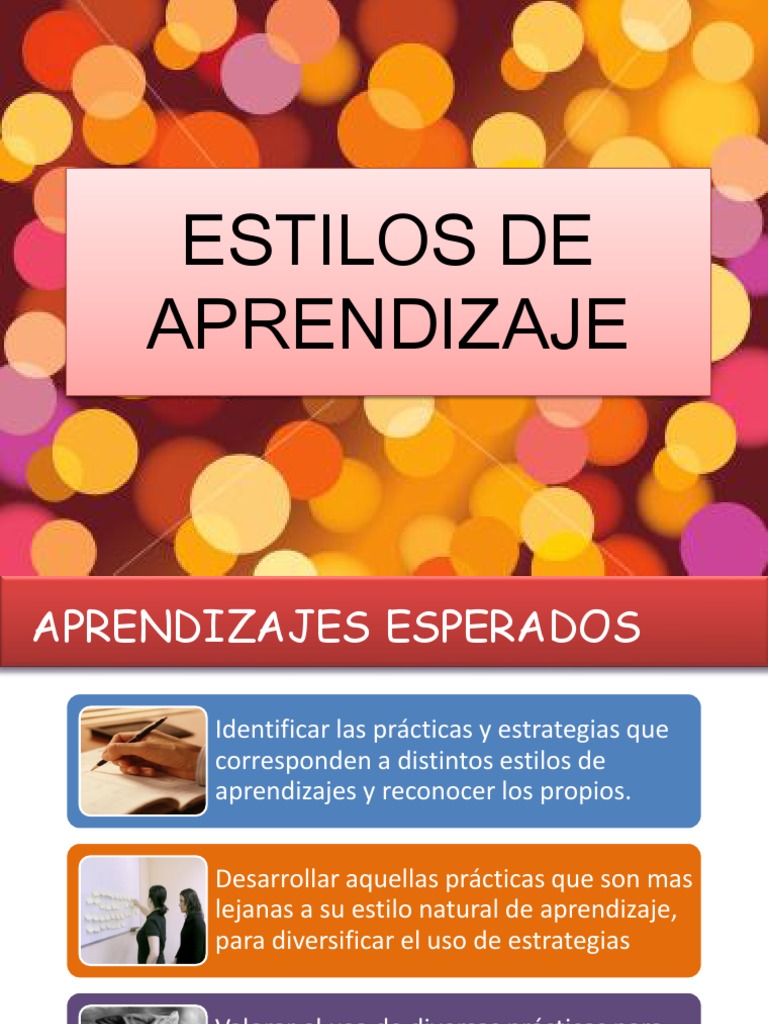 Estrategias para Estilos de Aprendizaje | PDF | Aprendizaje | Ciencia ...