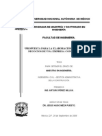 Propuesta para La Elaboracion de Un Plan de Negocios de Una Empresa Constructora