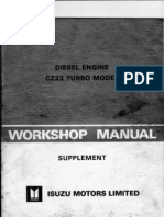 ISUZU C223 Turbo W Shop Manual