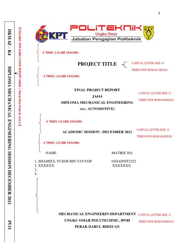 Final Project Report: Mechanical Engineering | PDF | Technology ...