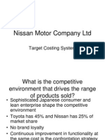 Nissan Motor Company LTD: Target Costing System
