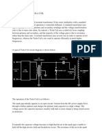 Operation of the Tesla Coil