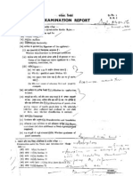 Examination Report: (T) . 11 (0) Ad Ess