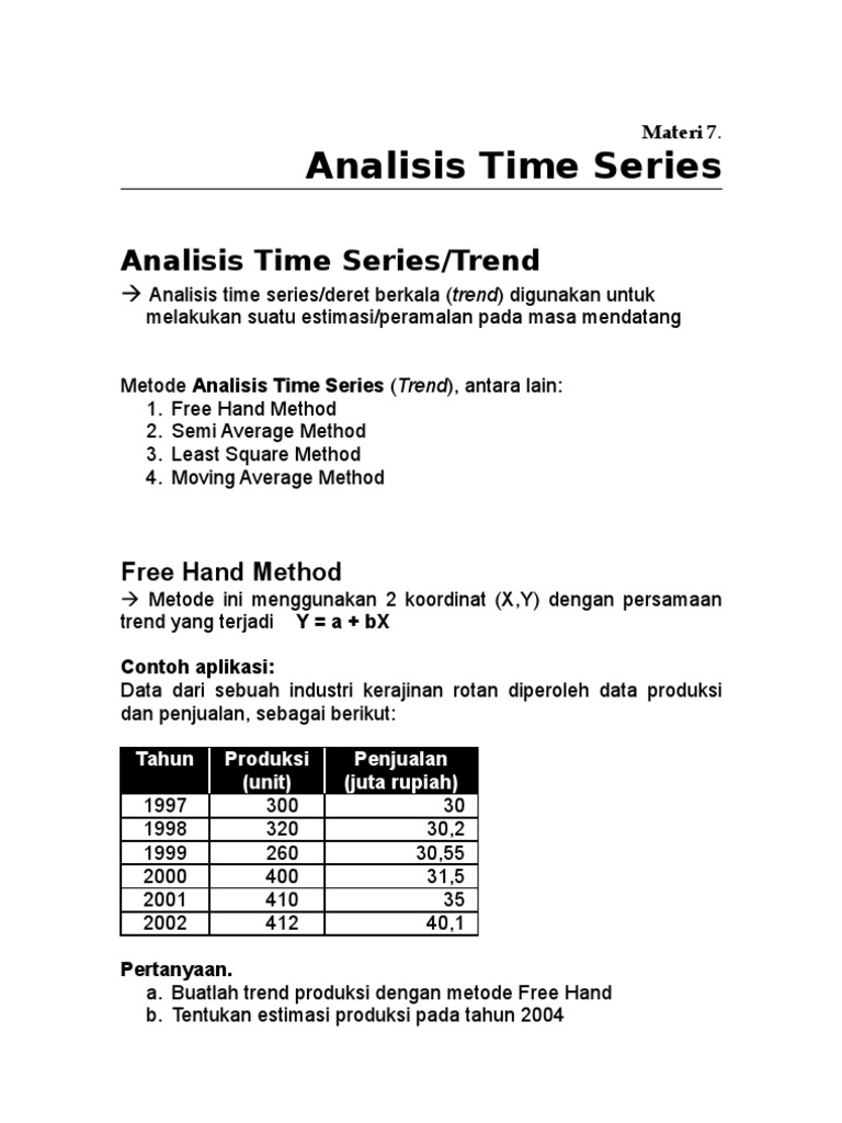 Materi 7 Analisis Time Series