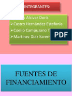 Fuentes de Financiamiento