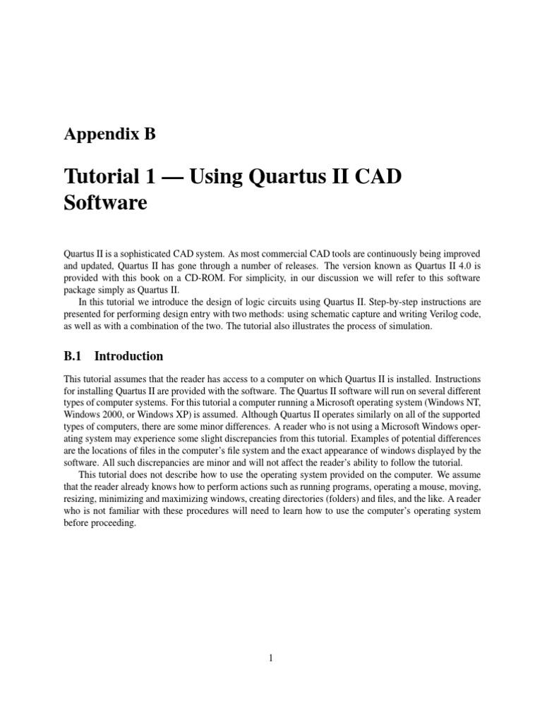 Quartus II CAD Software Tutorial | PDF | Hardware Description Language ...