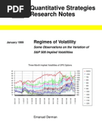 Regimes of Volatility - Derman