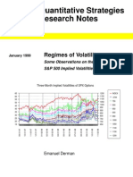 Regimes of Volatility - Derman