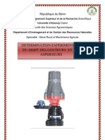 Détermination Des Débits Des Asperseurs
