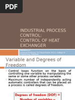 Instrumentation and Control of Heat Exchanger