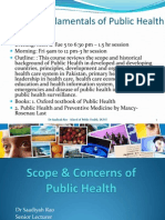 Scope & Concerns of Public Health