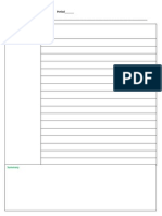 Cornell Notes Blank Template