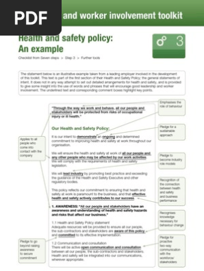 safety policy