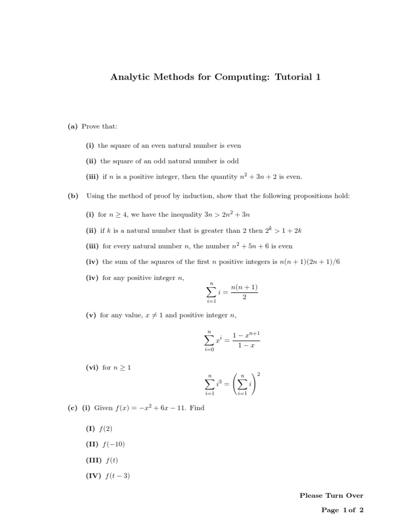 Analytic Methods 4 Comp Tutorial | PDF | Teaching Methods & Materials
